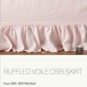 Restoration Hardware crib skirt